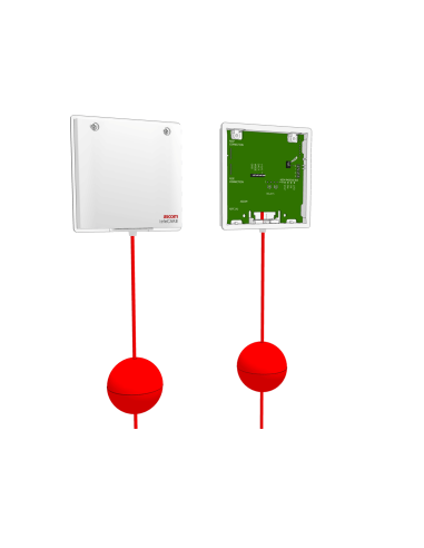 "Périphérique d'appel avec cordelette d'appel avec indice d'étanchéité IPx4.  Prévoir 2 connecteurs NICT-4AA"