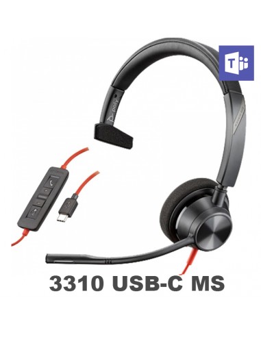 Poly - Plantronics Blackwire 3320 USB-A MS